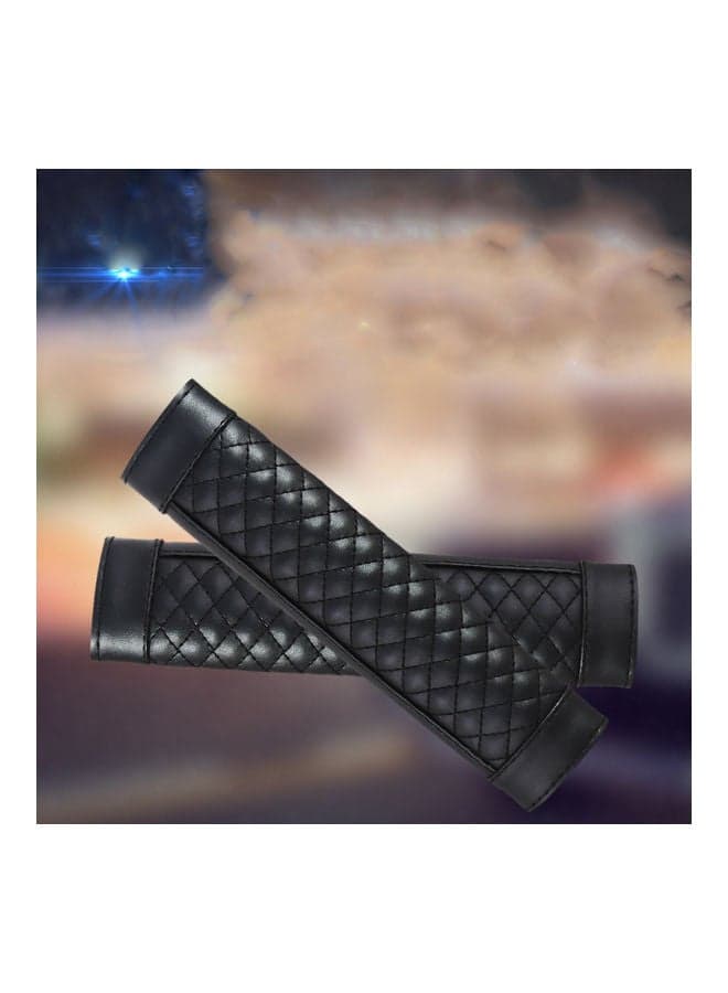 2-Piece Car Seat Shoulder Leather Belt