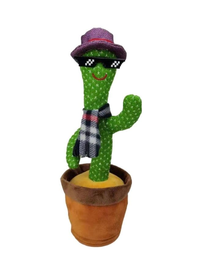 Electric Dancing Cactus Plant Stuffed Toy With Music