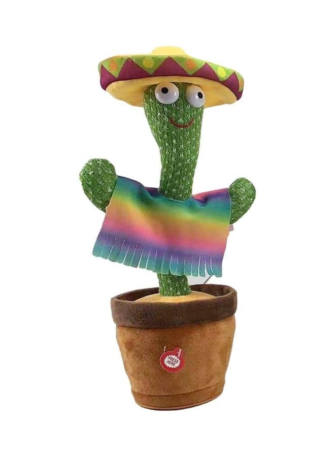 Electric Dancing Cactus Plant Stuffed Toy With Music