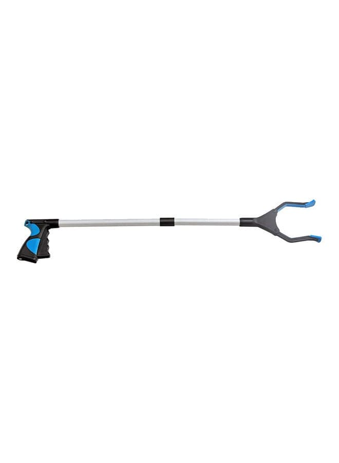 Aluminum Alloy Curved Handle Design Foldable Long Trash Clamps Grab Pickup Tool Multicolour
