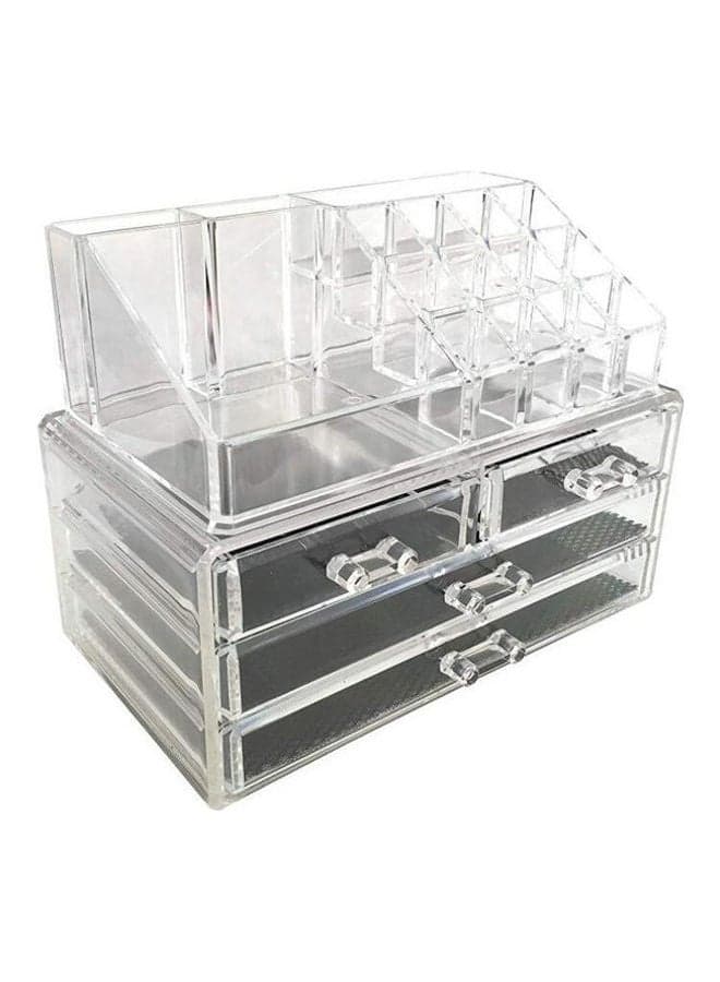 Make Up Countertop Storage Box Brush Holder Jewelry Organizer Clear