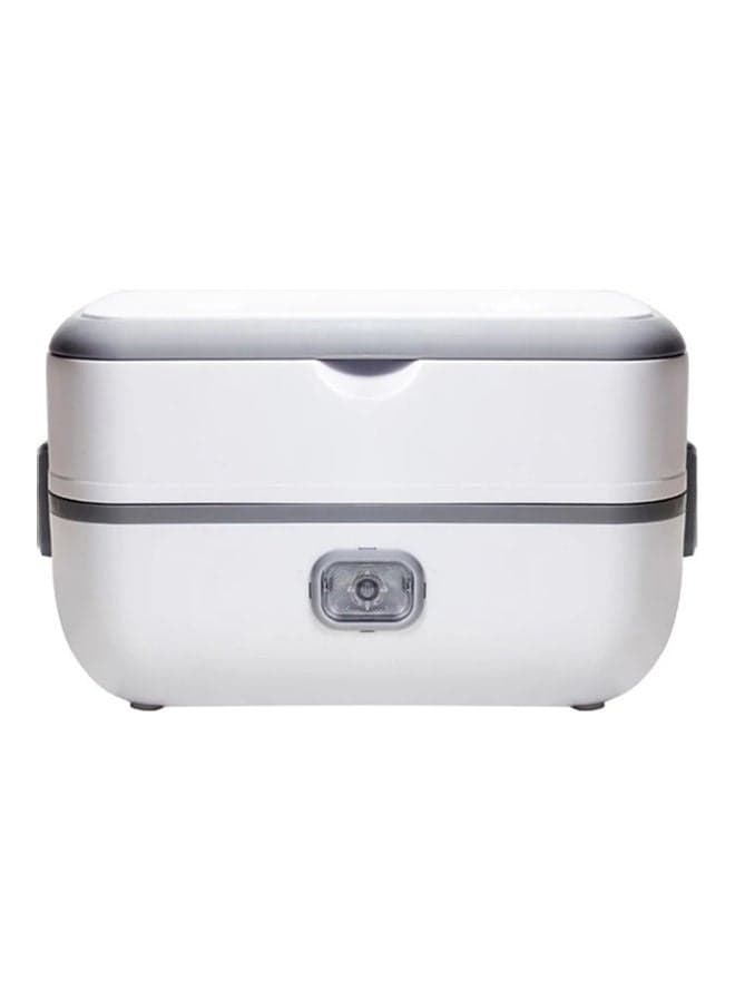 Double Layer Electric Lunch Box Grey/White 25x15cm
