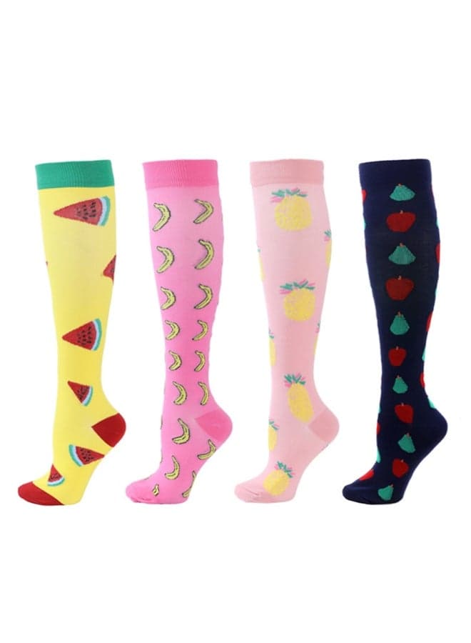 Compression Socks, 4-Pair – Graduated Support for Running & Standing