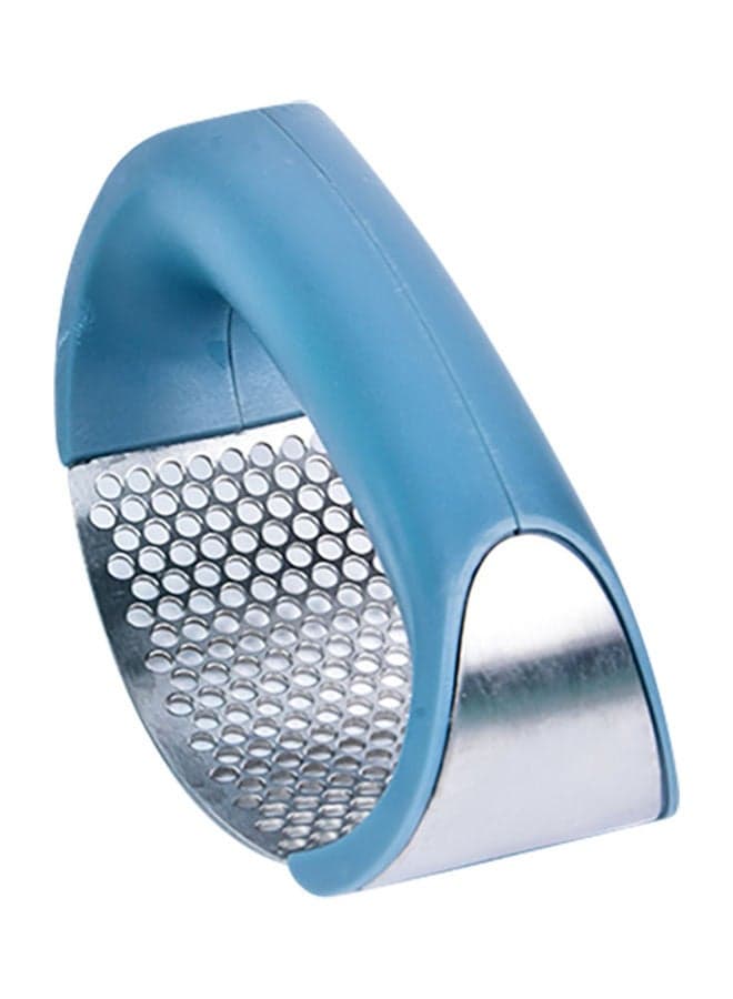 Stainless Steel Garlic Crusher Dark Blue/Silver
