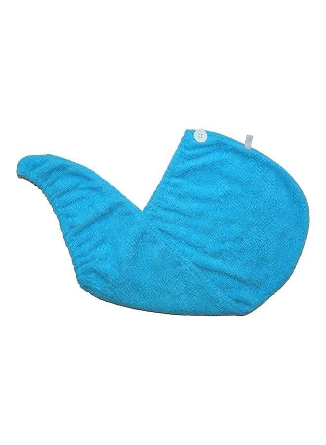 2-Piece Hair Wrap Set Blue 63x24cm