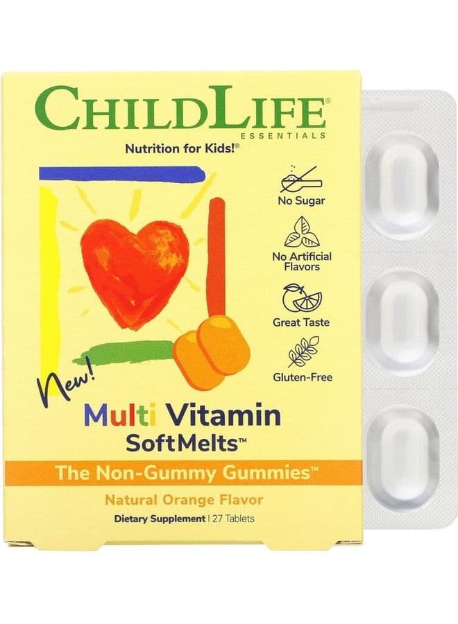 Multi Vitamin Softmelts - Natural Orange Flavor