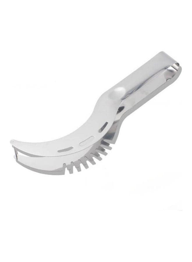 Watermelon Knife Cutter Slicer Corer Server Scoop Kitchen Tool Fruit Knife Splitter Slicer Cutter Silver