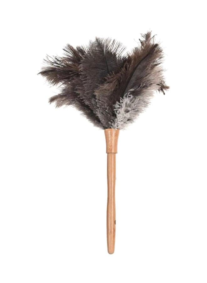 Fluffy Natural Ostrich Feather Duster Brown