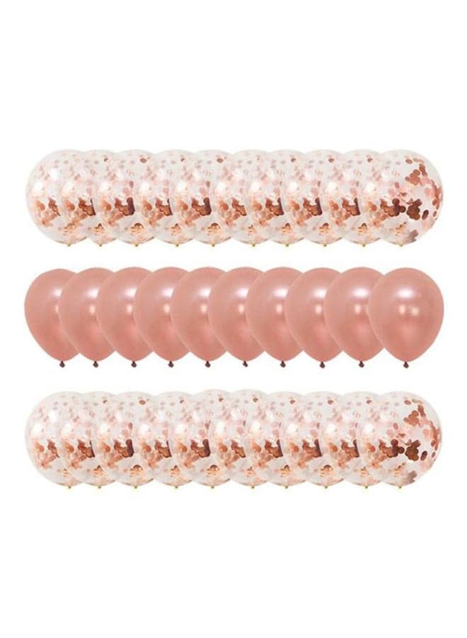 30-Piece Confetti And Latex Decorative Balloons 10x 10x 5inch