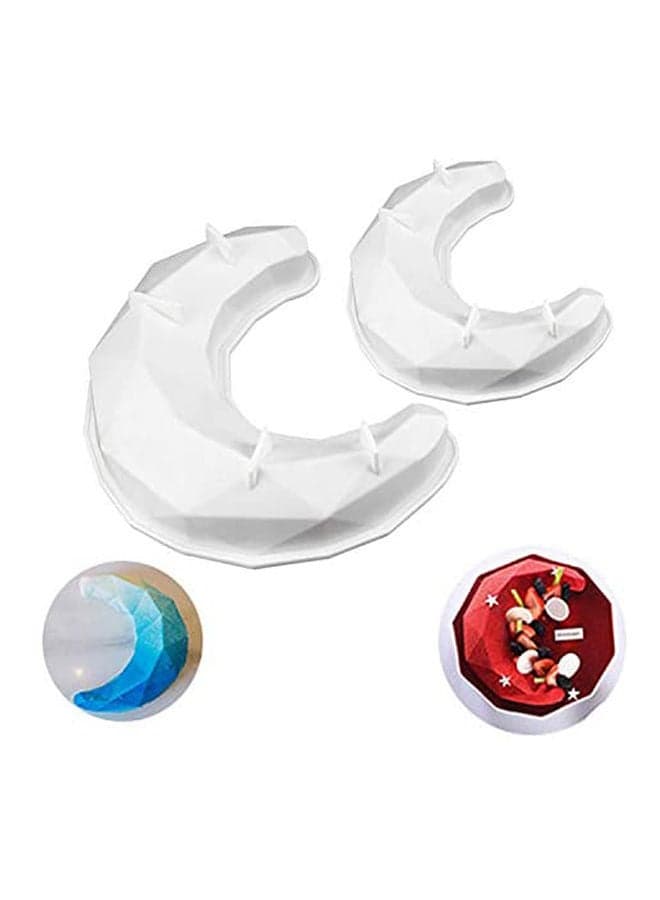 Ramadan Diamond Mousse Silicone Mold Cake Mold Baking Mold Baking Decoration Tools White