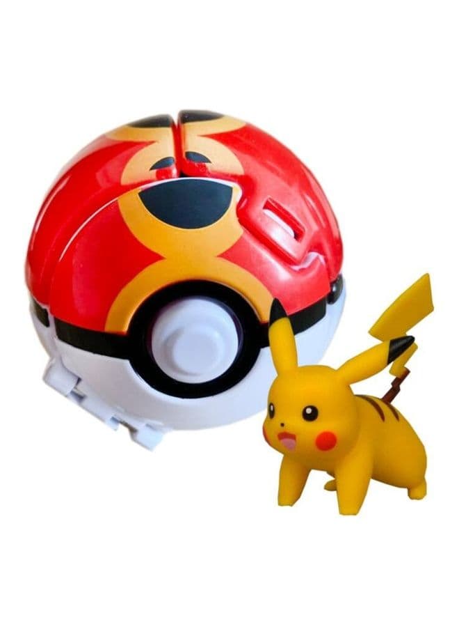 Flip Pet Explosion Poke Ball Pokemon Doll Model Toy 7x7x7cm