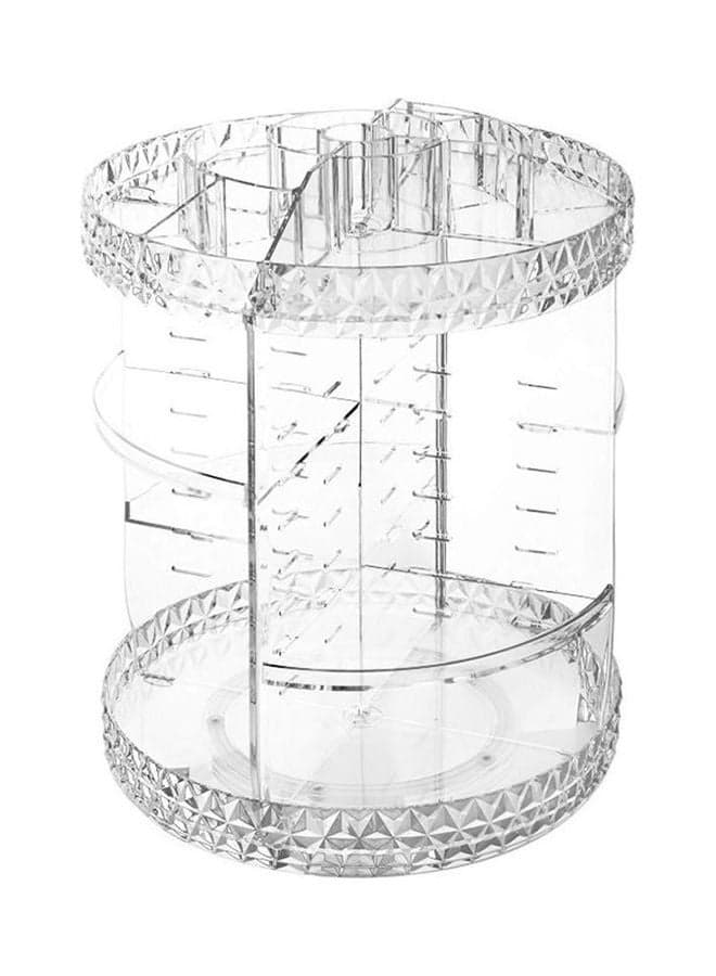 360-degree Rotating Makeup Organizer Clear