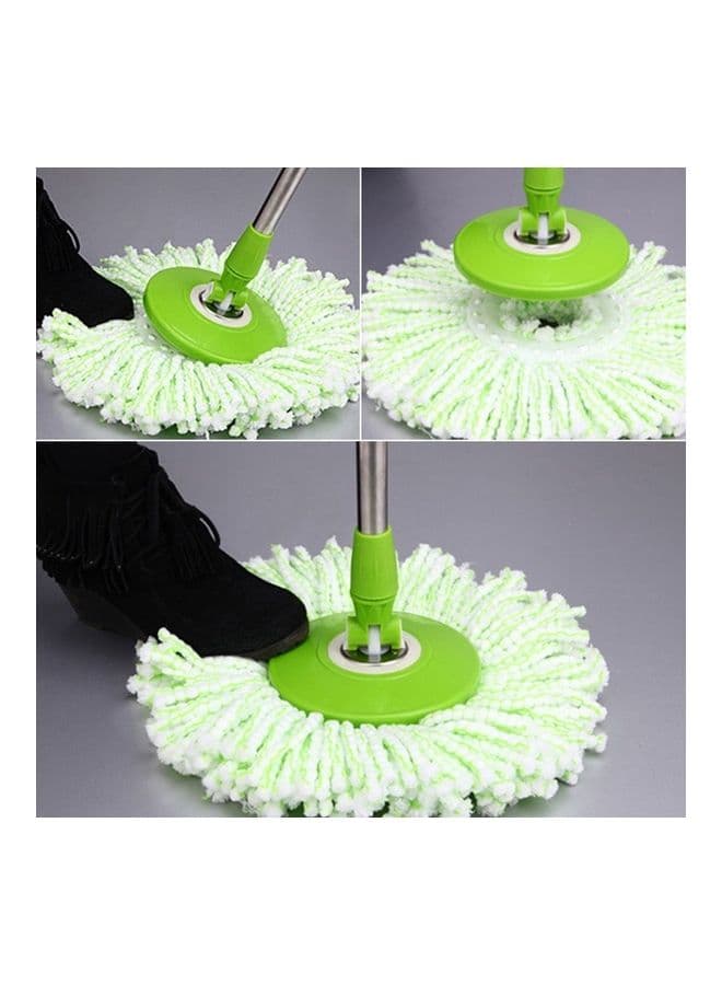 360 Degree Rotating Super Microfiber Spin Floor Mop Head Replacement Green 38 x 38 x 10cm