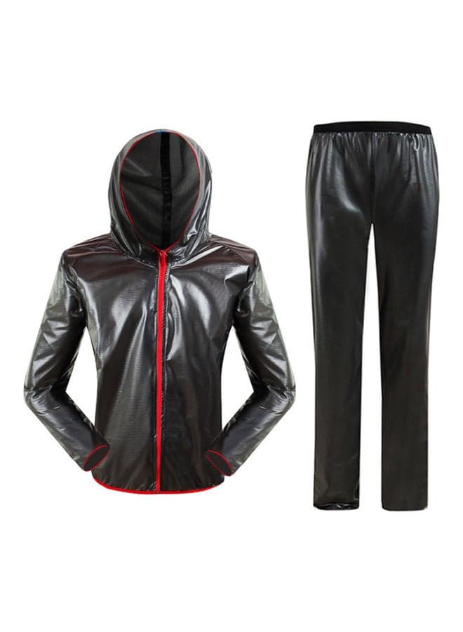 Cycling Raincoat Hooded Suit M
