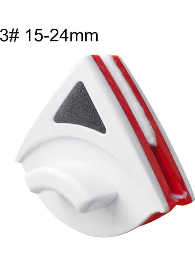 Triangular Double-Sided Magnetic Window Scraper White/Red