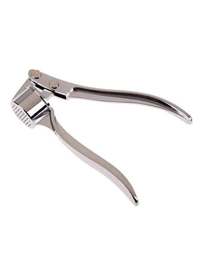 Stainless Garlic Press Kitchen Accessories Gadegts Cooking Vegetable Tools Garlic Peeler Crusher Descascador Silver 22 x 7.9 x 3.7cm