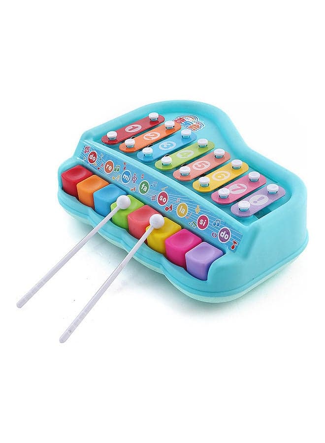 2 In 1 Educational Musical Instruments Xylophone Piano Toy 27x18x7cm