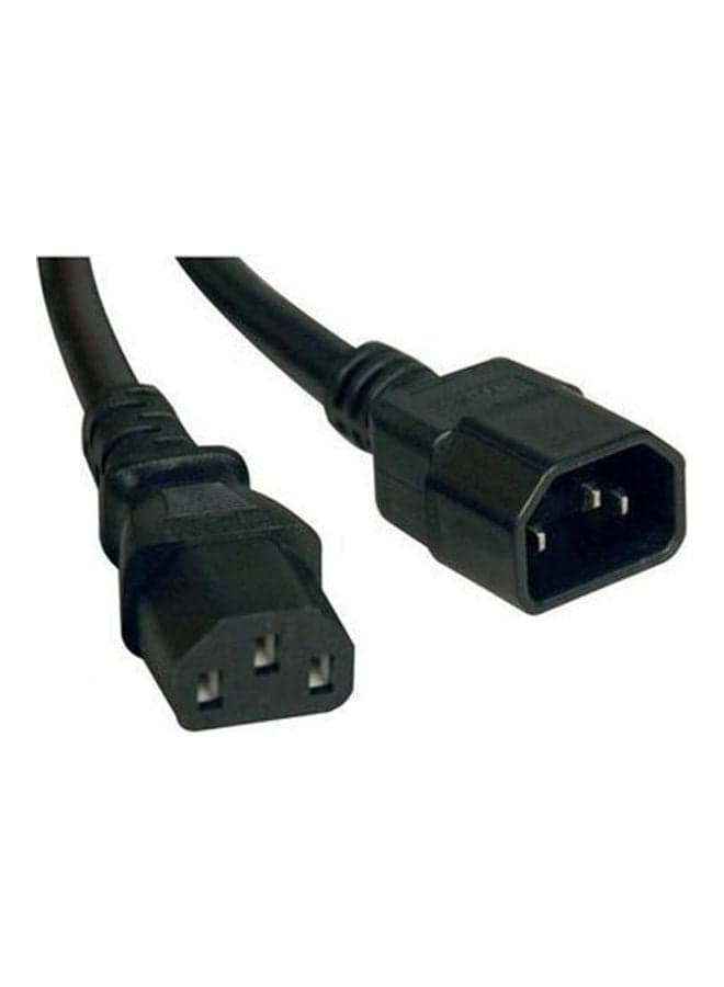 Power Extension Cord - 13A 16Awg - Iec-320-C14 To Iec-320-C13 P004-006-13A Black