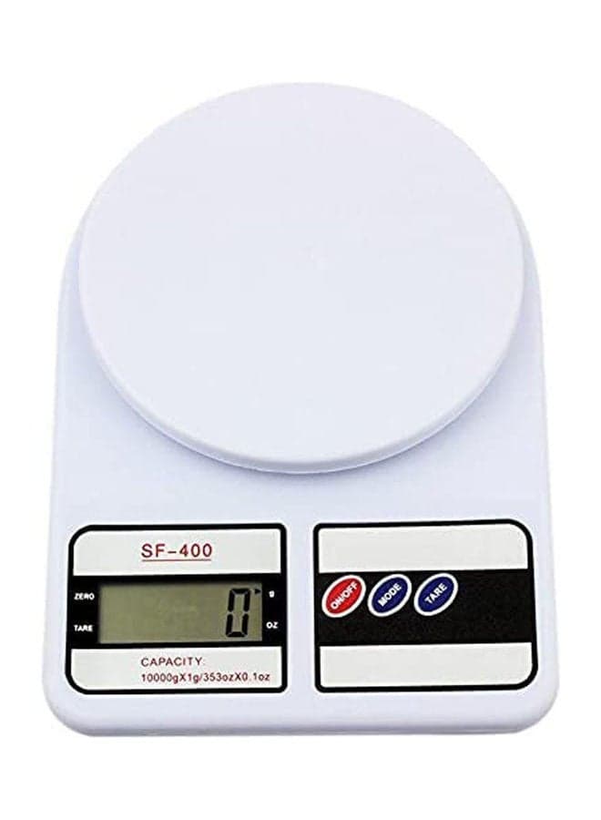 Electronic Kitchen Digital Weighing Scale White 10kg