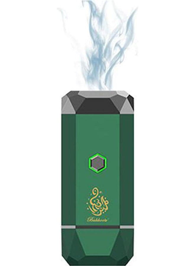 B16 Smart Electric Diffuser Incense Burner Rechargable Portable USB Type-C Power Green 13.6x5.3cm