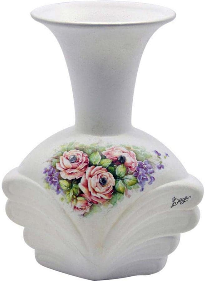 Beautiful Flower Vase White 12.5x12.5x22.5cm