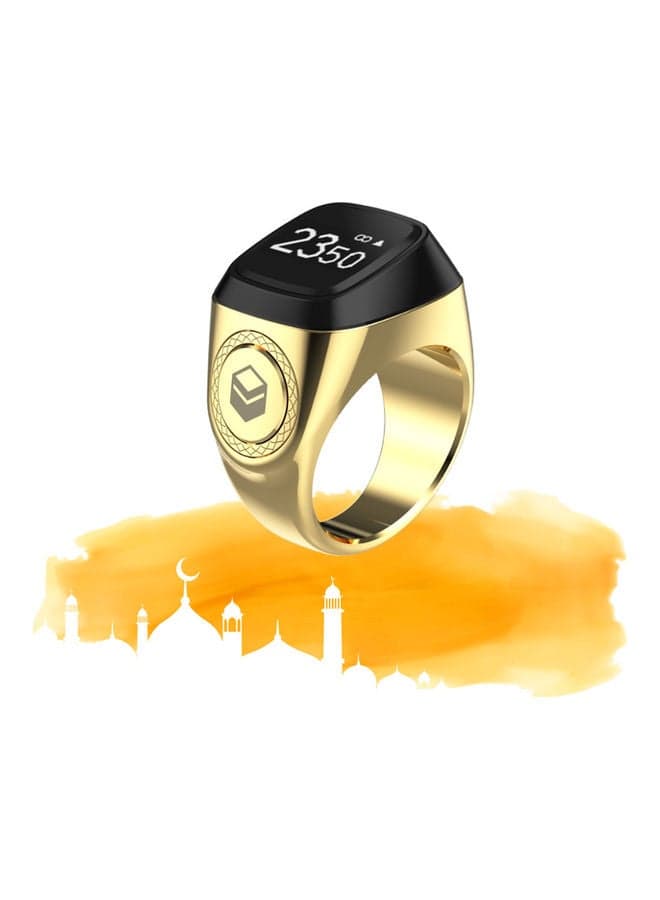 Zikr Smart Tasbih Ring 22mm Gold