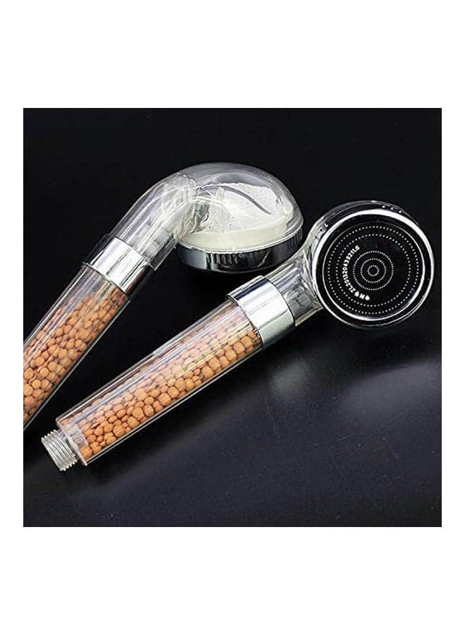Spa Shower Head With Water Saving Filter For Hair Falling And Dry Skin Silver