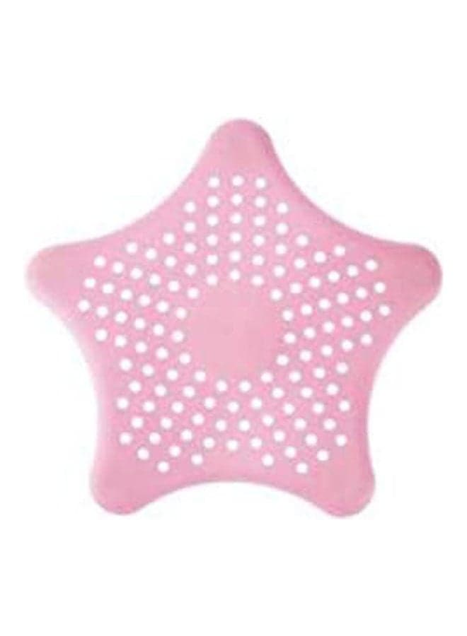 Silicone Water Drain Stopper For Kitchen And Bath Sinks Star Shape Pink 18grams