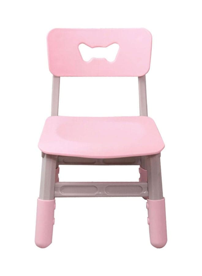 Plastic Portable Children Outdoor Indoor Chair Pink 30 X 30 X 51cm