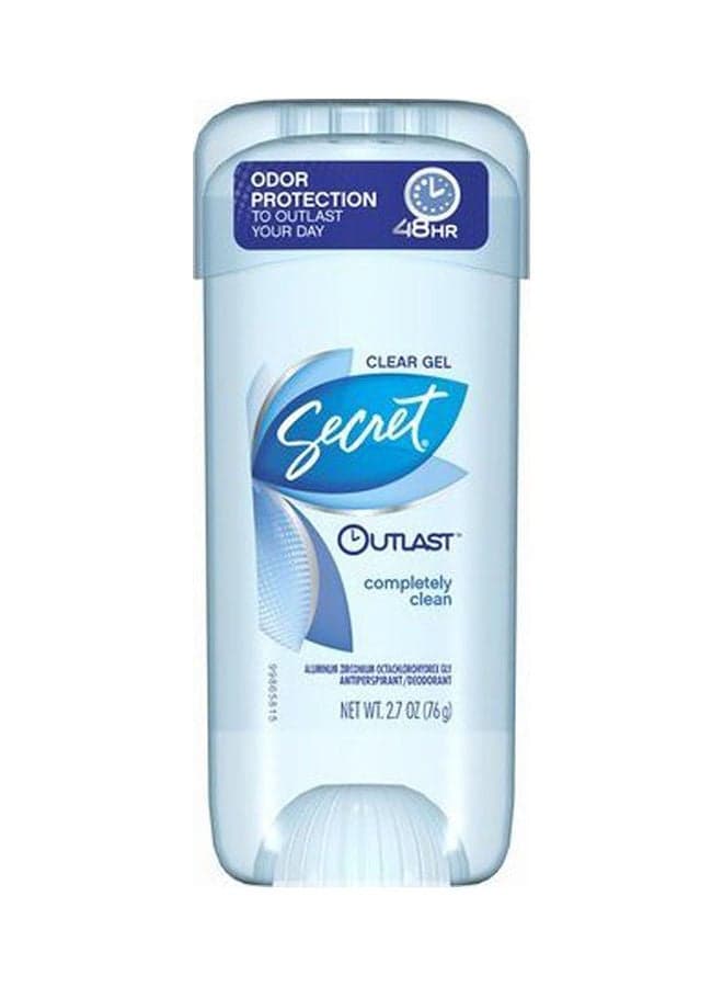 Outlast Clear Gel Antiperspirant And Deodorant Completely Clean Scent Multicolour 76grams