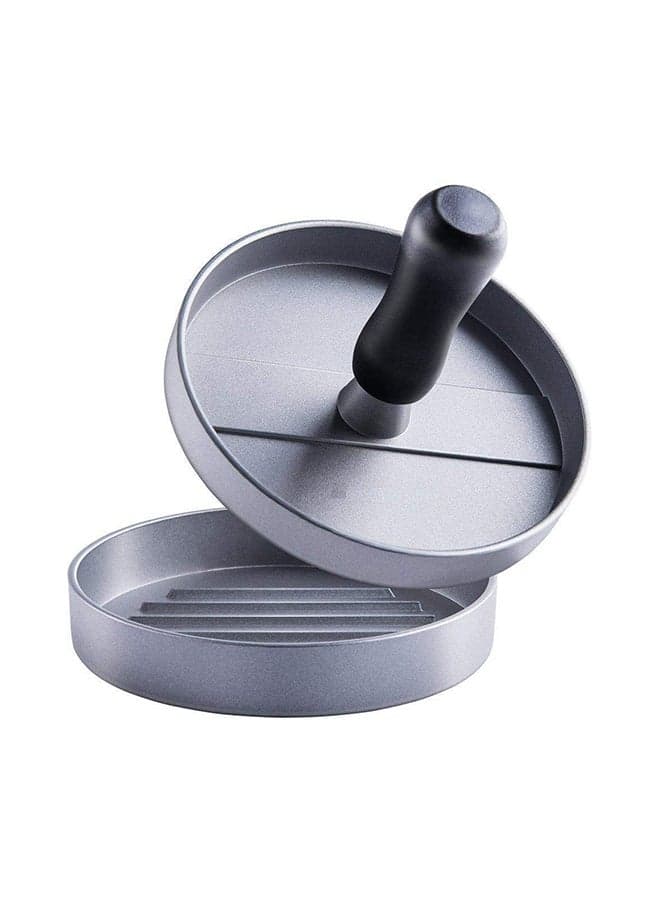 Non-Stick Hamburger Meat Press Tool Silver/Black