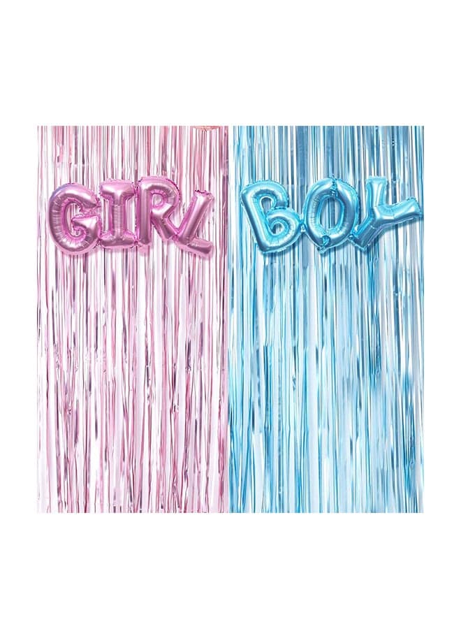 4-Piece Gender Reveal Party Decoration Balloon Set 9.33x6.61x2.09inch
