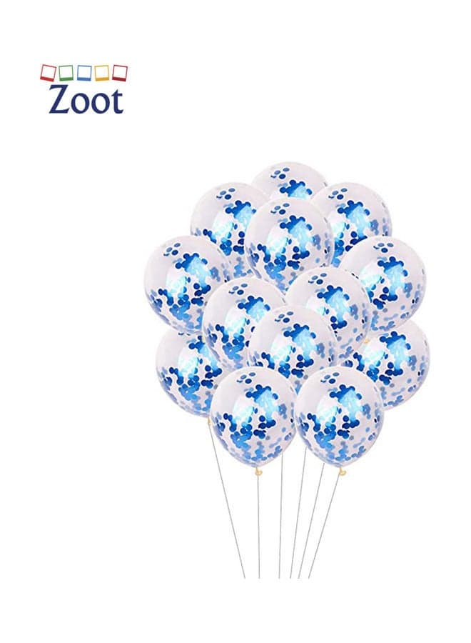 20-Piece Confetti Filled Party Decoration Balloons 12inch