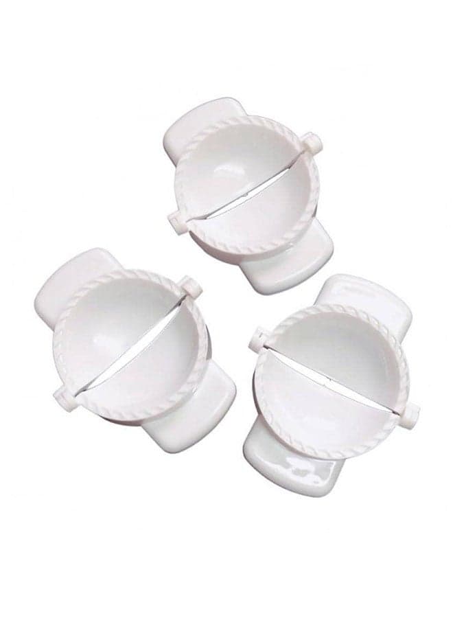 3-Piece Sambosah Mould White 14cm