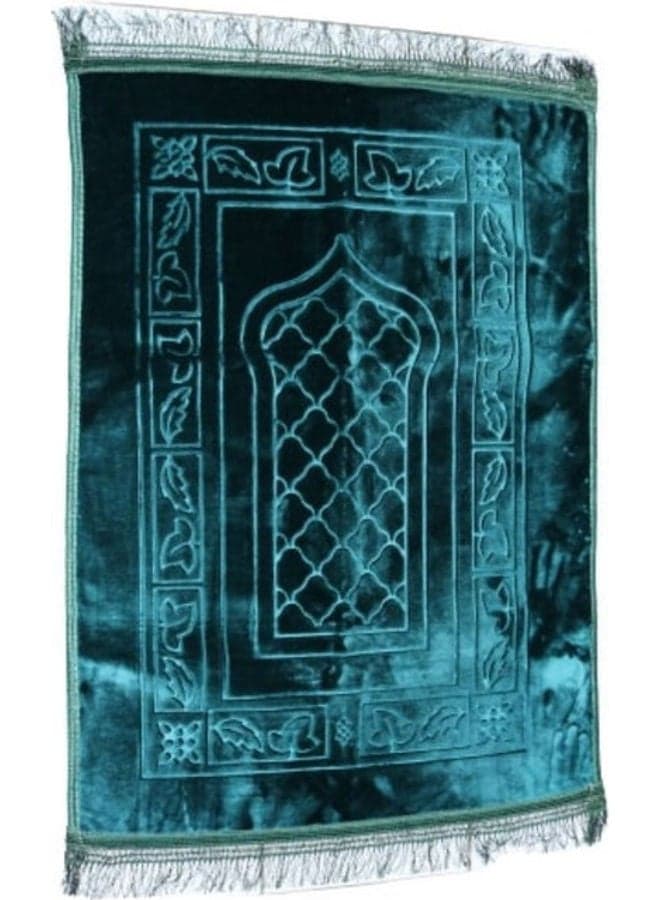 Soft Velvet Prayer Mat Green