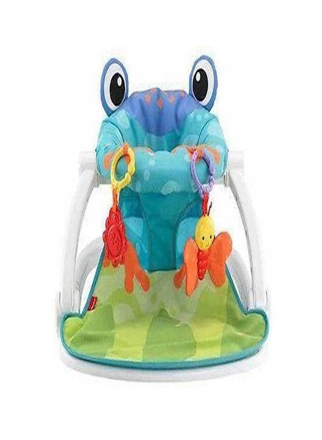 Sit-Me-Up Froggy Design Baby Foldable Floor Seat - Multicolour