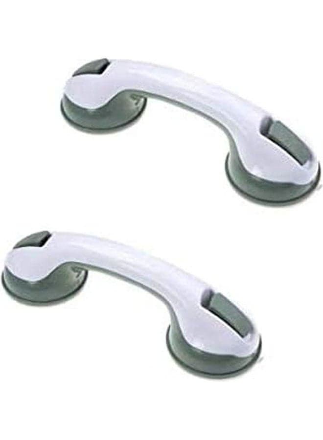 2Pcs Bathroom Armrest Helping Handle White