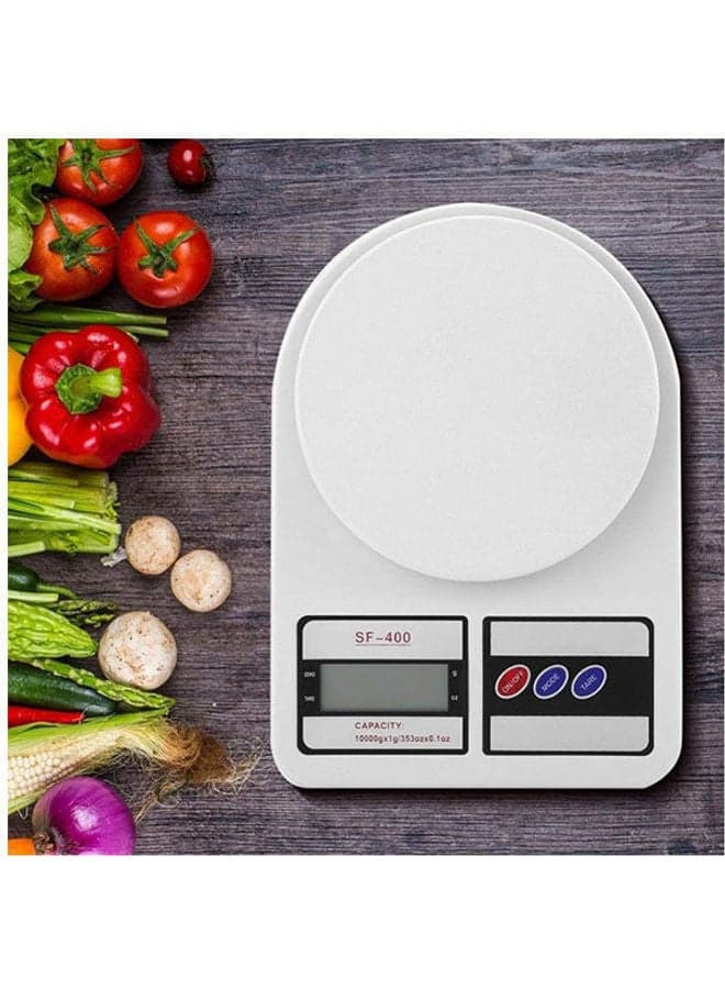 Kitchen Electronic Digital Scale White 10kg