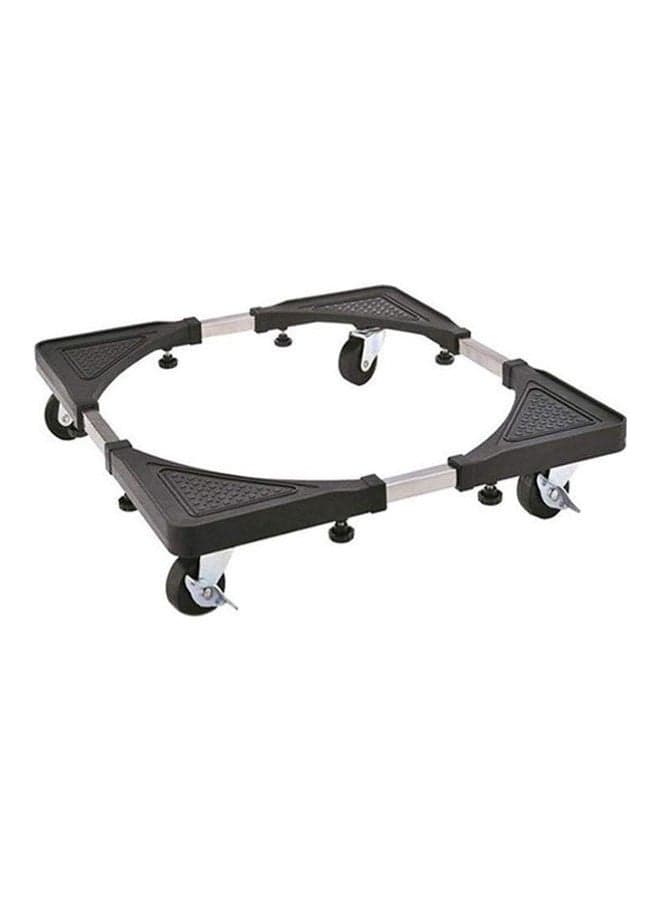 Multifunctional Movable Washing Machine And Refrigerator Stand Black