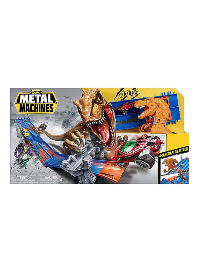 Metal Machines 4-lane Madness 8.27x6.1x18.9inch