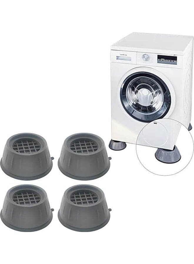 4Pcs Washing Machine Feet Pads Grey 8 X 3.7cm