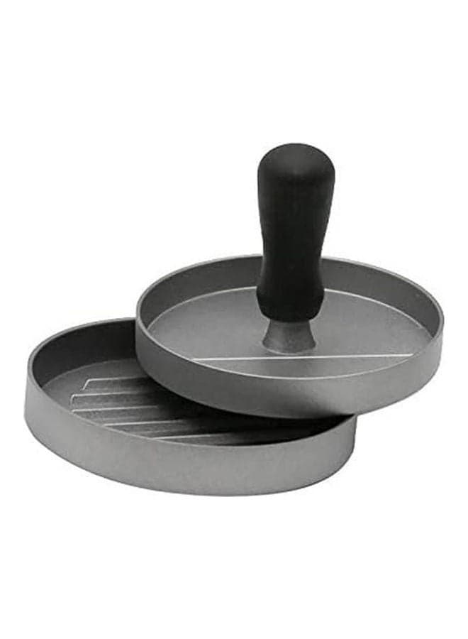 Hamburger Meat Beef Grill Round Shape Burger Press Silver