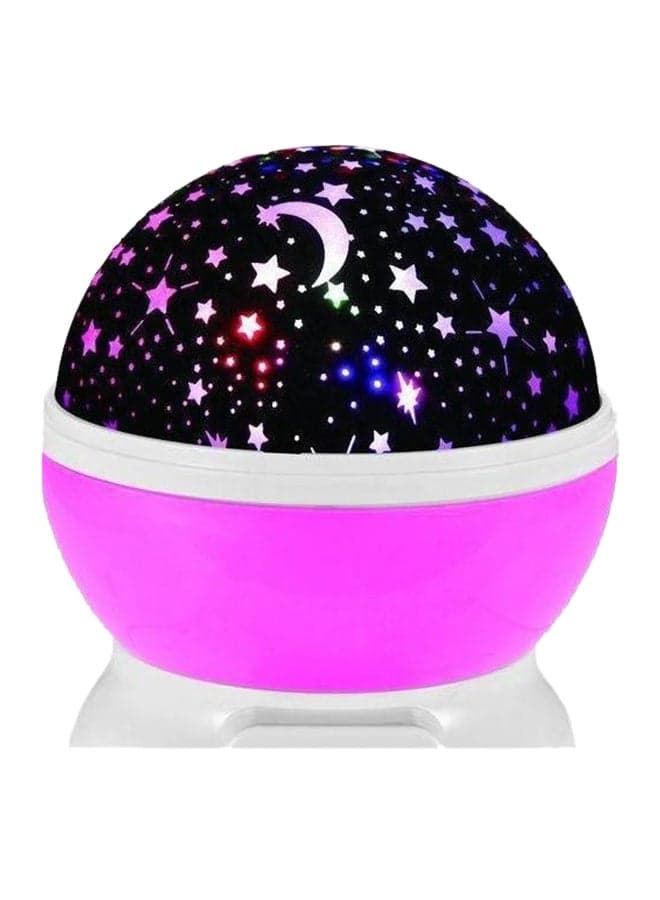 Rotary Flashing Star Moon Projector Night Light