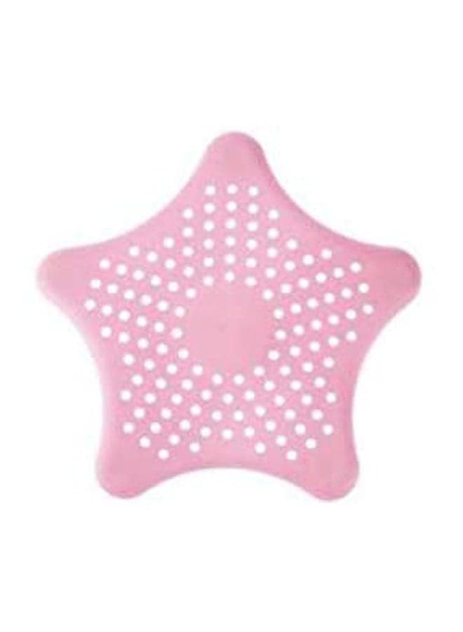 Silicone Water Drain Stopper For Kitchen And Bath Sinks Star Shape Pink