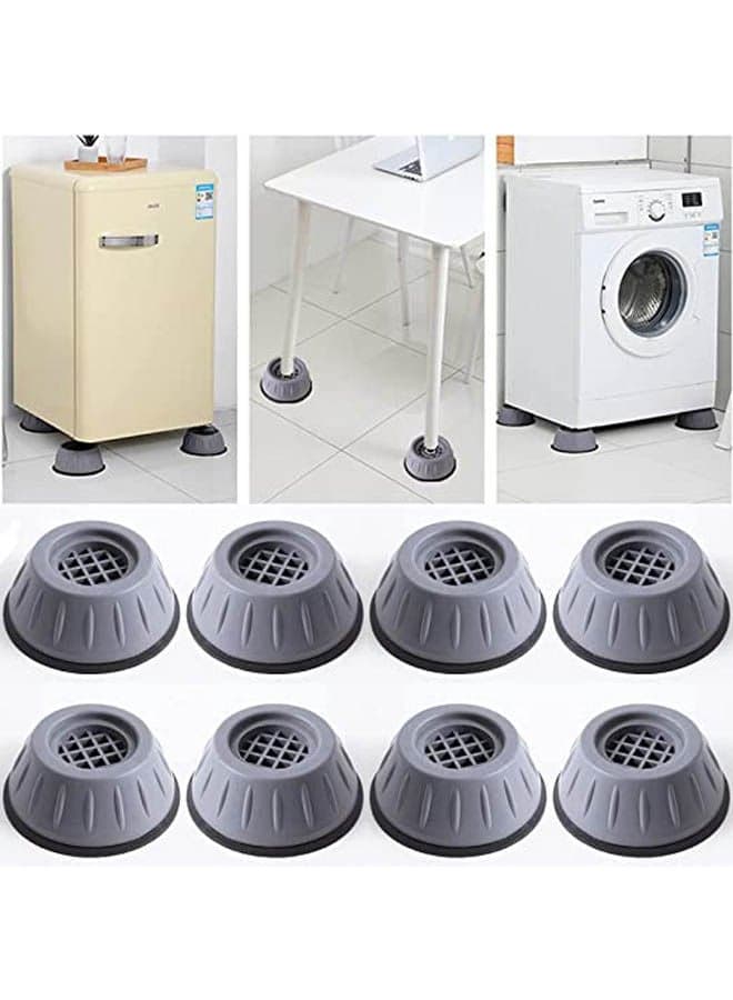 8 PCS Washing Machine Foot Pad Grey 90 X 40cm