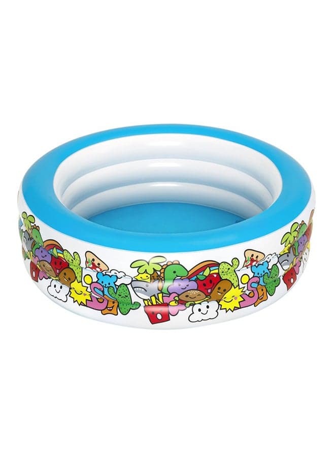 3 Ring Inflatable Play Pool 152x51cm