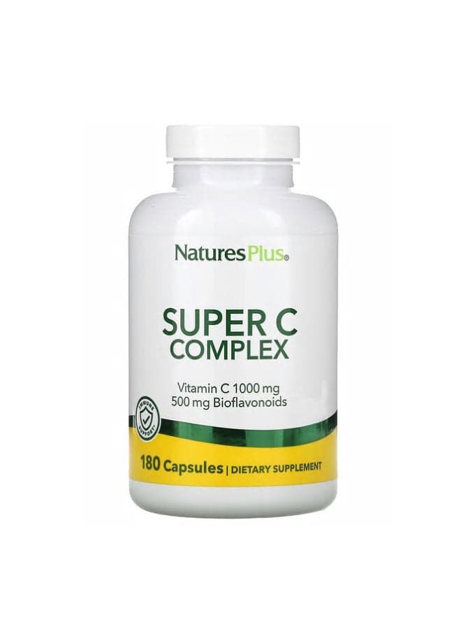 Super C Complex Vitamin C 1000 mg With 500 mg Bioflavonoids - 180 Tablets
