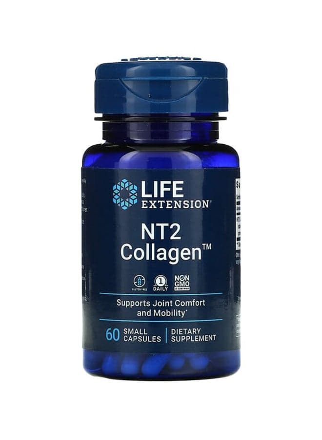 NT2 Collagen Dietary Supplement - 60 Small Capsules