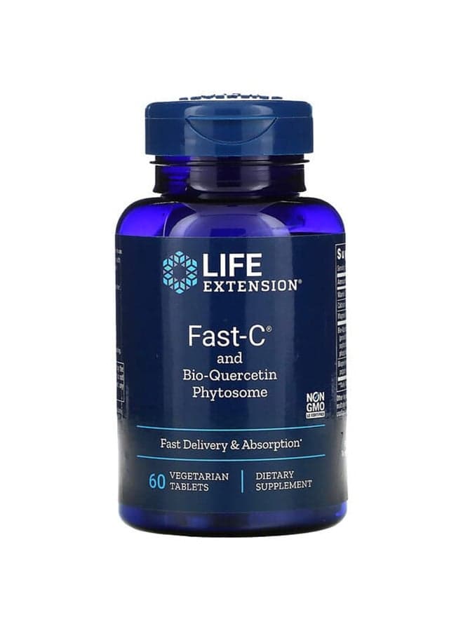 Fast-C And Bio-Quercetin Phytosome Dietary Supplement - 60 Capsules