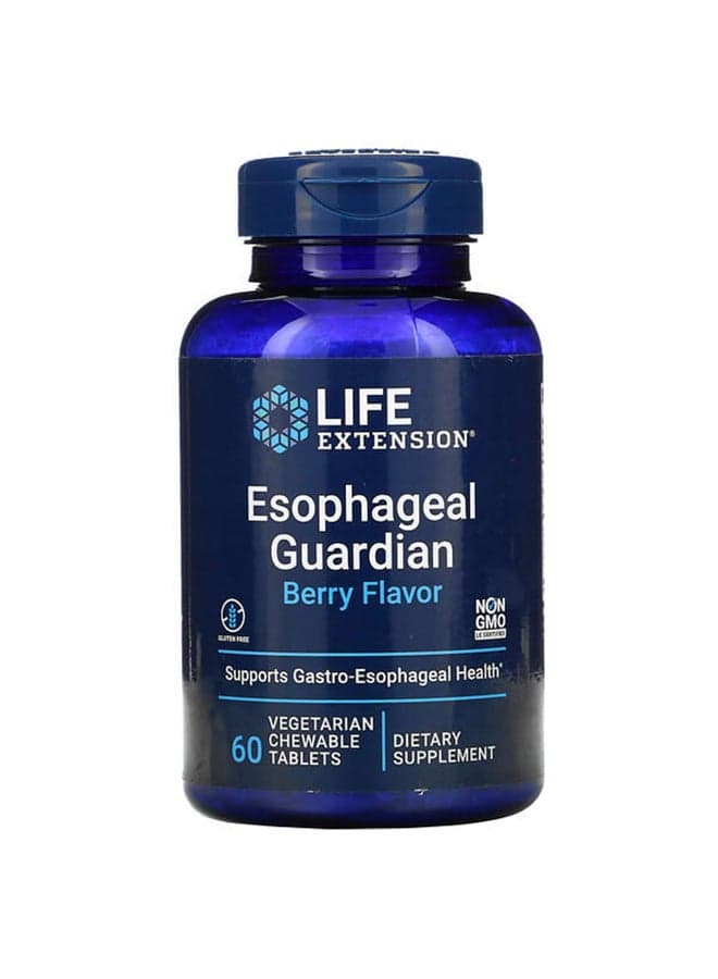 Berry Flavor Esophageal Guardian - 60 Chewable Tablets